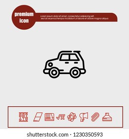 toy car icon vector