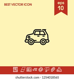 toy car icon vector