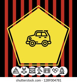 toy car icon vector