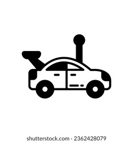 Icono de coche de juguete en vector. Ilustración