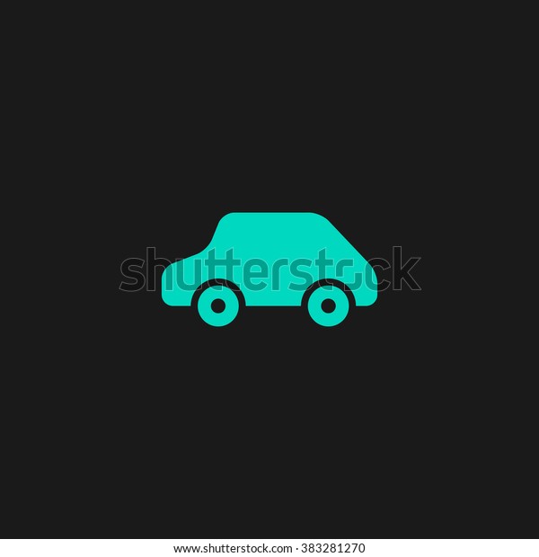 Toy Car logo template. Flat simple modern\
illustration pictogram. Collection concept symbol for infographic\
project and logo