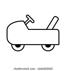 toy car on white background, baby toys vector illustration design