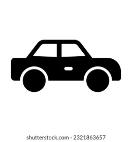 Toy Car Vector Glyph Icon For Personal And Commercial Use.
