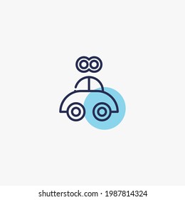 toy car vector icon battery remote control