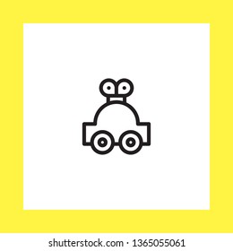 toy car vector icon. flat design