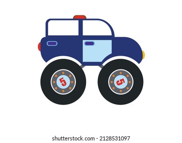 toy car, vector illustration on a white background