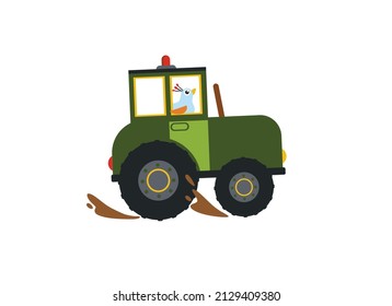 coche de juguete, ilustración vectorial en fondo blanco