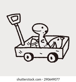 toy cart doodle