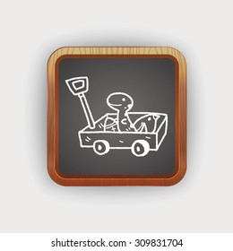 toy cart doodle