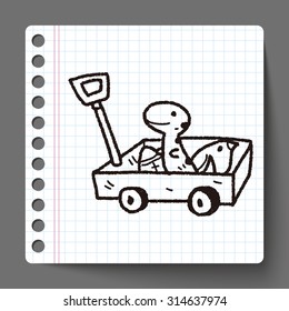 toy cart doodle