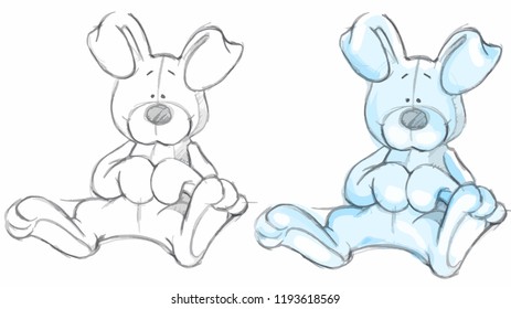 toy, cartoon, hare