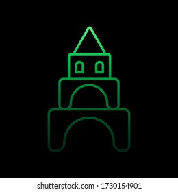 toy castle line nolan icon. Simple thin line, outline vector of toys icons for ui and ux, website or mobile application