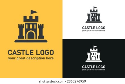 Toy castle vector icon. filled flat sign for mobile concept and web design. Castle with towers glyph icon. Symbol, logo illustration. Vector graphics
