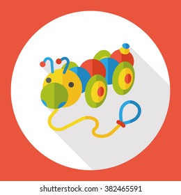 toy Caterpillar flat icon
