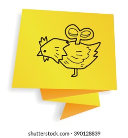 toy chicken doodle