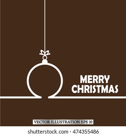 Toy ,christmas greeting. Vector illustration EPS 10 