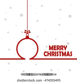 Toy ,christmas greeting. Vector illustration EPS 10 