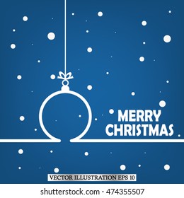 Toy ,christmas greeting. Vector illustration EPS 10 