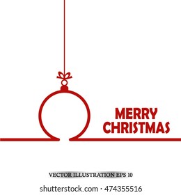 Toy ,christmas greeting. Vector illustration EPS 10 