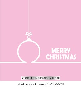 Toy ,christmas greeting. Vector illustration EPS 10 