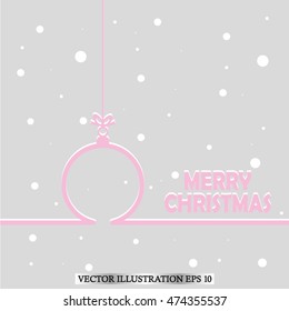 Toy ,christmas greeting. Vector illustration EPS 10 