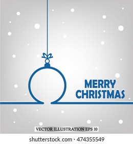 Toy ,christmas greeting. Vector illustration EPS 10 