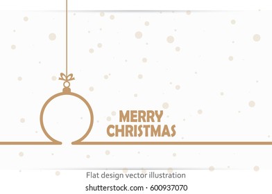 Toy, christmas greeting. Vector illustration EPS 10.