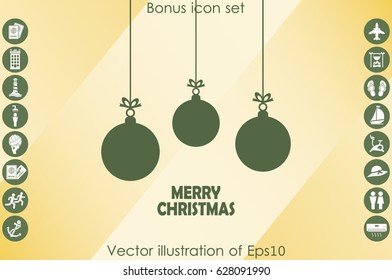 toy, christmas greeting vector illustration EPS 10