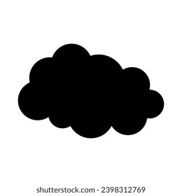 Toy cloud icon vector. Baby clouds illustration sign. Cloud symbol or logo.
