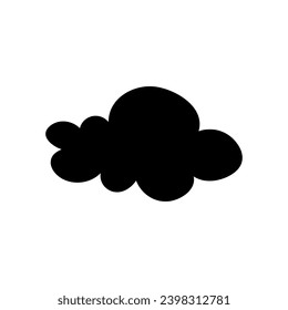 Toy cloud icon vector. Baby clouds illustration sign. Cloud symbol or logo.