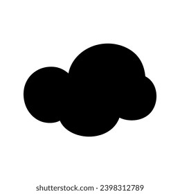 Toy cloud icon vector. Baby clouds illustration sign. Cloud symbol or logo.