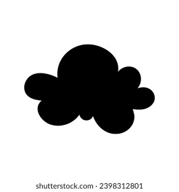Toy cloud icon vector. Baby clouds illustration sign. Cloud symbol or logo.