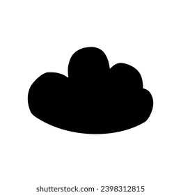 Toy cloud icon vector. Baby clouds illustration sign. Cloud symbol or logo.