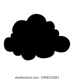 Toy cloud icon vector. Baby clouds illustration sign. Cloud symbol or logo.