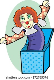 Toy Clown in  Box