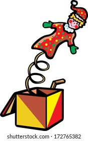 Toy Clown in  Box