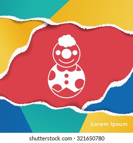toy clown doll icon