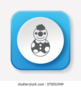 toy clown doll icon