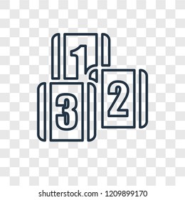 Toy toy concept vector linear icon isolated on transparent background, Toy toy concept transparency concept in outline style