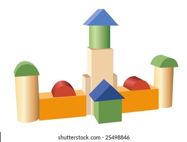 toy construction building vector