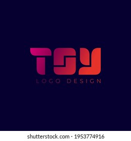Diseño de logotipo de letra creativa juguete logotipo moderno logotipo para niños plantilla vectorial