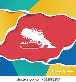 toy crocodile icon