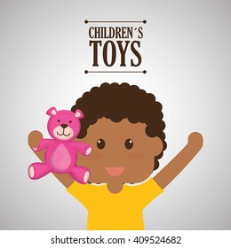 Toy design, childhood and game concept