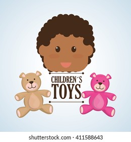 Toy design, childhood and game concept