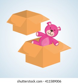 Toy design, childhood and game concept