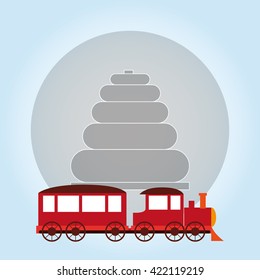 Toy design. childhood icon. Colorful illustration