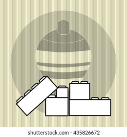 Toy design. Childhood icon. Flat illustration, vector graphic