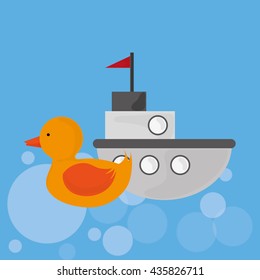 Toy design. Childhood icon. Flat illustration, vector graphic