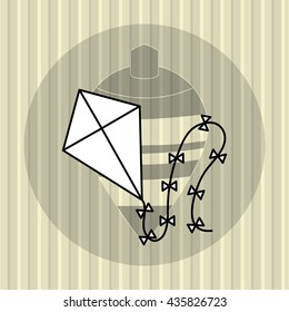 Toy design. Childhood icon. Flat illustration, vector graphic