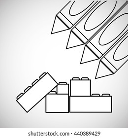 Toy design. Childhood icon. Flat illustration, vector graphic